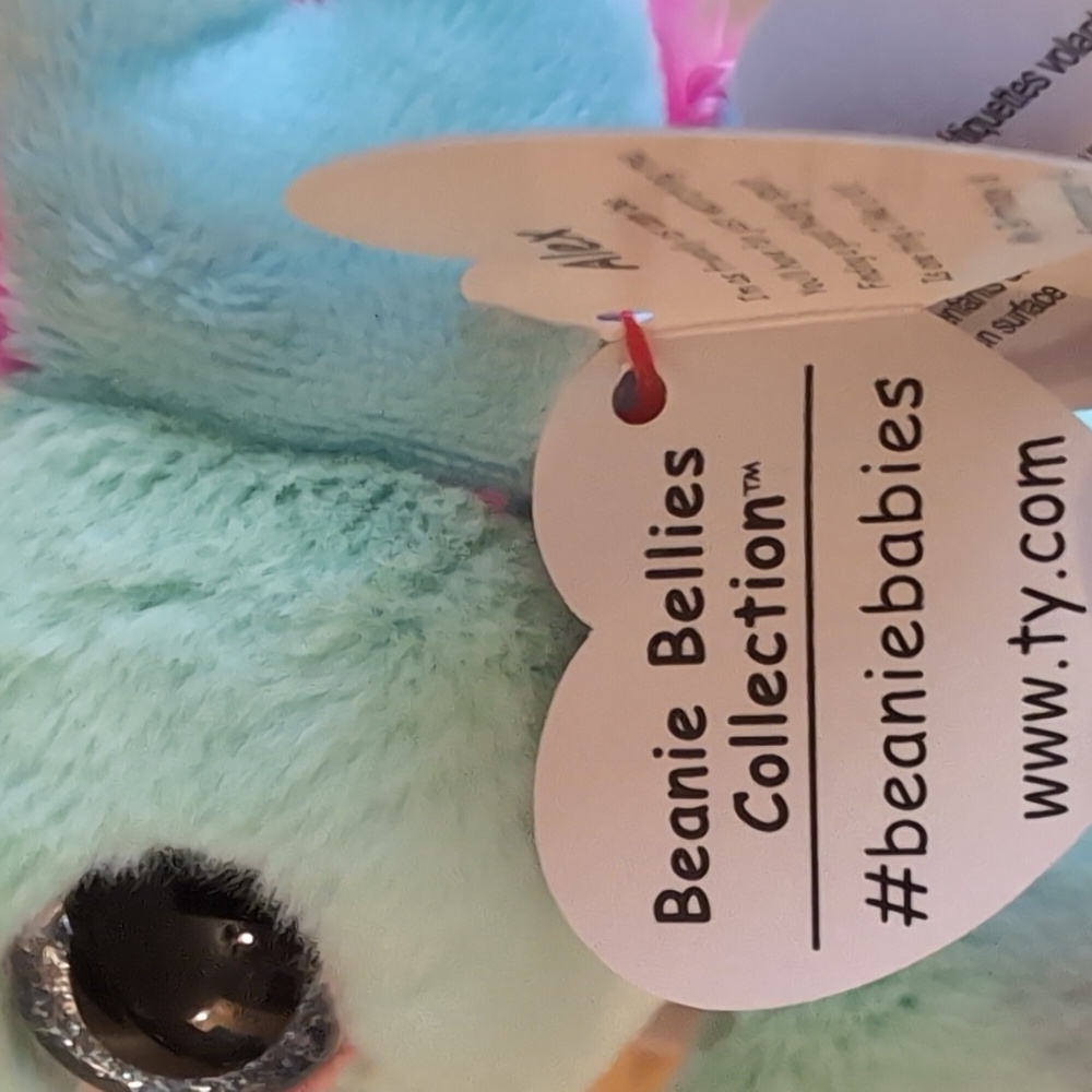 NWT Ty Beanie Bellies Mint Plush Toy Alex - Picture 4 of 9